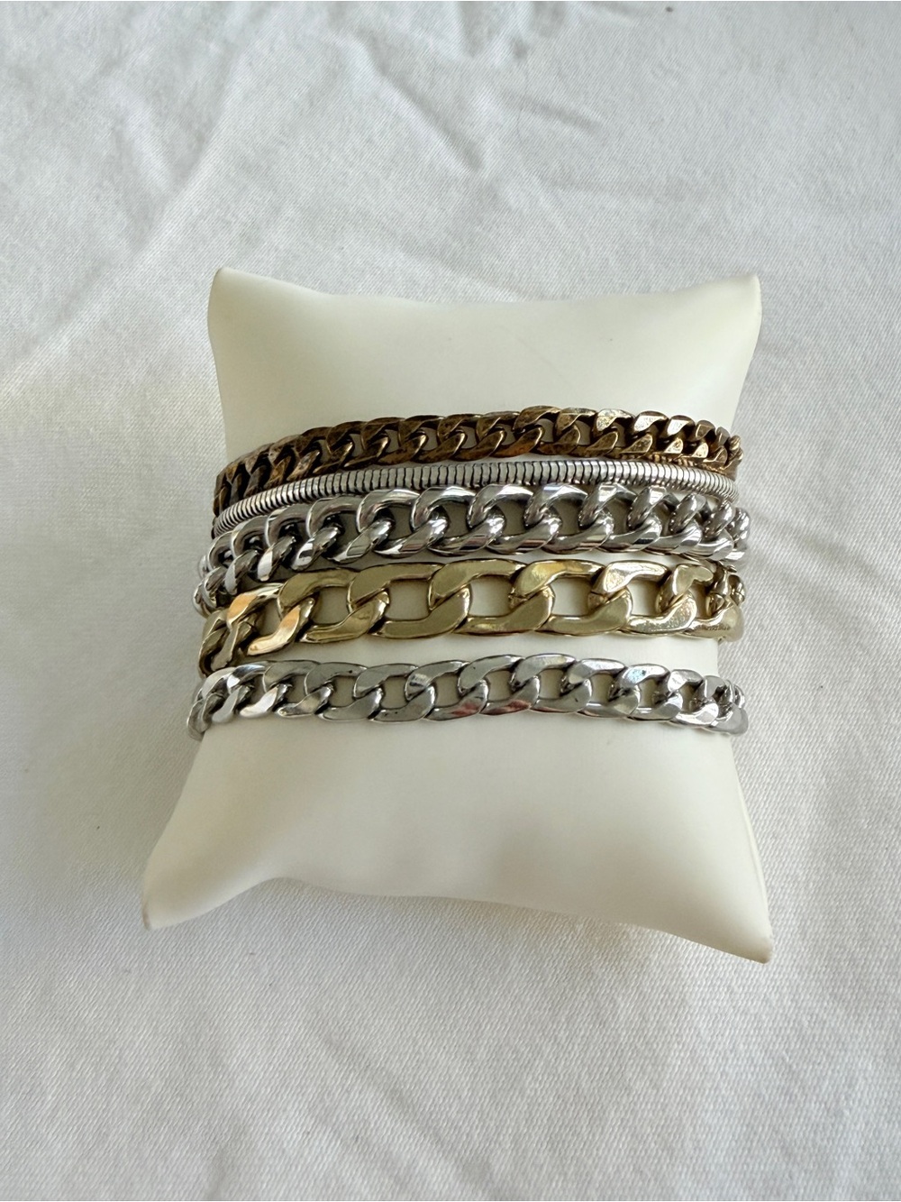Jenny Bird Mixed Metal Statement Chain Bracelet/Chunky Luxury